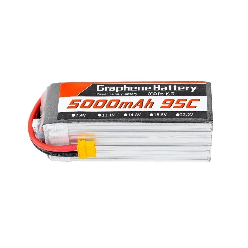 แบตเตอรี่ LiPo กราฟีนสำหรับโดร - 6S Lipo Battery 22.2V 5000Mah บทวิจารณ์และราคา