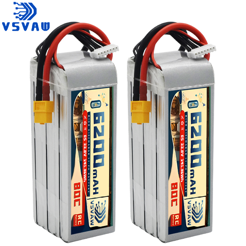 แบตเตอรี่ลิโพสำหรับของเล่นความ - 6S Lipo Battery 22.2V 5000Mah บทวิจารณ์และราคา