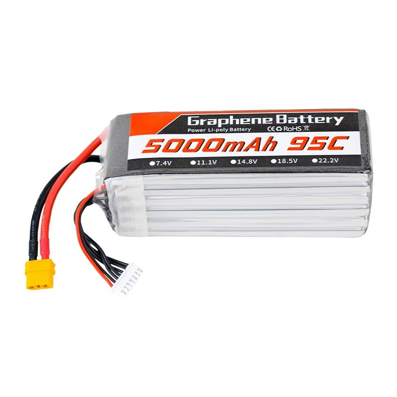 สำหรับโดรนแข่ง FPV ขนาด 7-9-10 - 6S Lipo Battery 22.2V 5000Mah บทวิจารณ์และราคา